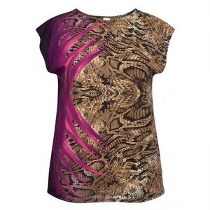 Sunflair Snakeskin Floral Semi Sheer Swim …